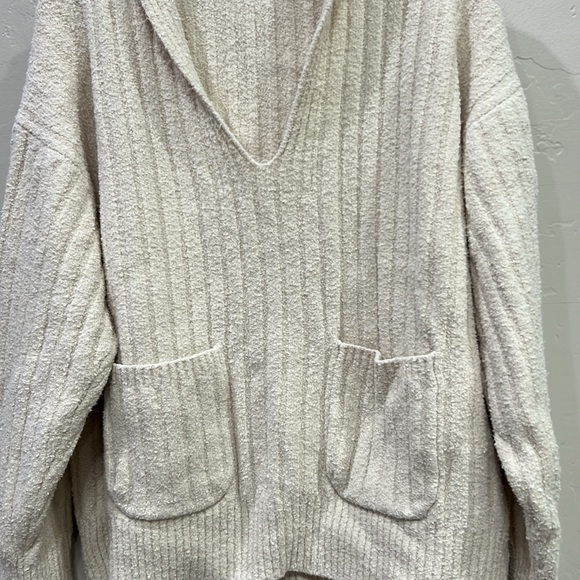 J. Crew Womens Cotton Boucle Beach Sweater Ivory Size L - Picture 5 of 6